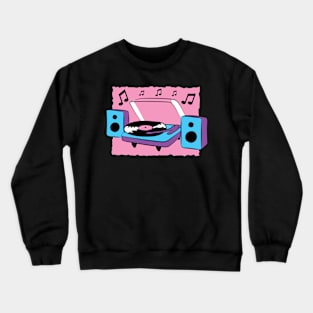 Turntable Cartoon Crewneck Sweatshirt